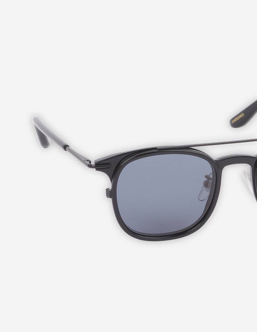 Black Women's Maison Kitsune Mk X Khromis Metal Frame Sunglasses Accessories | AU-Y0237