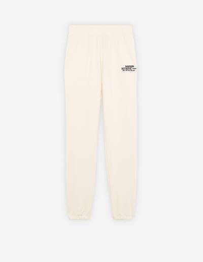 Beige Men's Maison Kitsune Rue De Richelieu Regular Jog Pants | AU-W0716