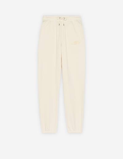 Beige Women's Maison Kitsune Rue Richelieu Drawsting Regular Jog Pants | AU-F0422