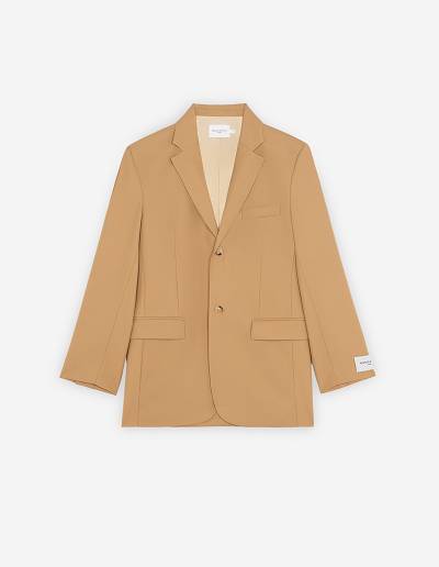 Beige Women's Maison Kitsune Two Buttons Jackets | AU-M0794