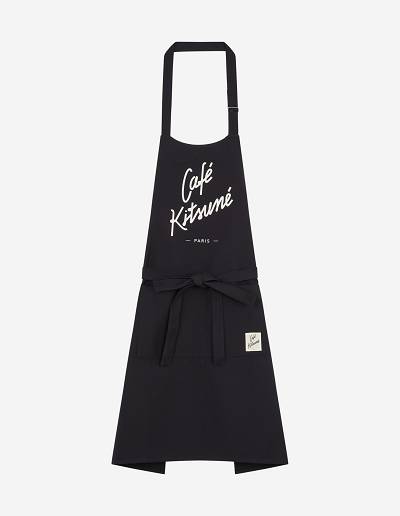 Black Men's Maison Kitsune Apron Cafe Kitsune Accessories | AU-K0284