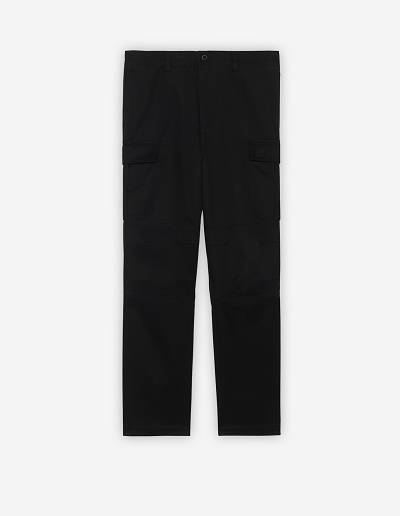 Black Men's Maison Kitsune Cafe Army Pants | AU-Y0179