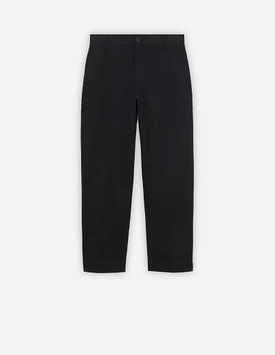 Black Men's Maison Kitsune Carrot Pants | AU-C869