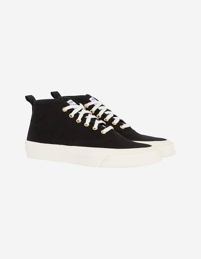 Black Men's Maison Kitsune High-top Sneakers | AU-M0823
