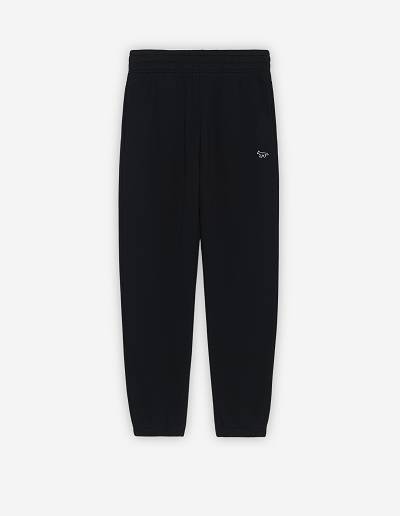 Black Men's Maison Kitsune Navy Fox Patch Pocket Jog Pants | AU-B0867
