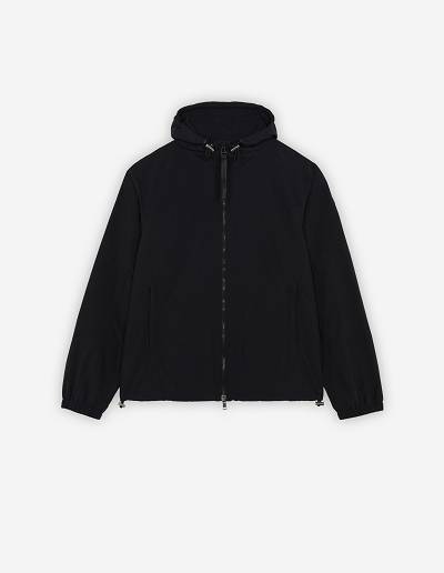 Black Men's Maison Kitsune Technical Jackets | AU-K0129