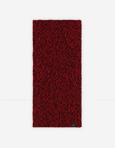 Black Red Men's Maison Kitsune Mouline Scarf | AU-J599