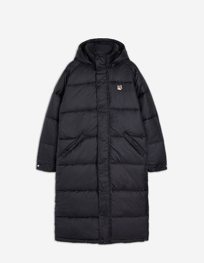 Black Women's Maison Kitsune Long Down Coats | AU-B0606