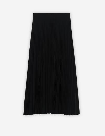 Black Women's Maison Kitsune Pleated Skirt Dress | AU-K0390