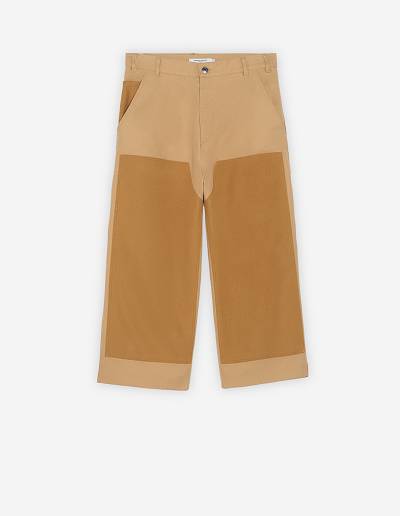 Brown Men's Maison Kitsune Japanese Pants | AU-E0352