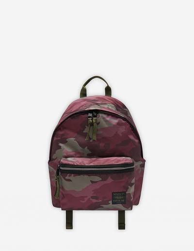 Burgundy Men's Maison Kitsune Mkxeastpak Printed Padded Backpack Bags | AU-B0403