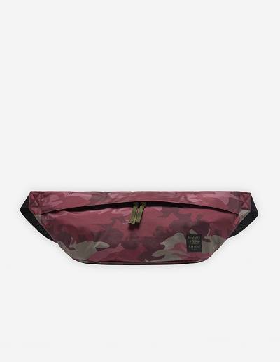 Burgundy Women's Maison Kitsune Mkxeastpak Printed Springer Xl Bumbag Bags | AU-E0526