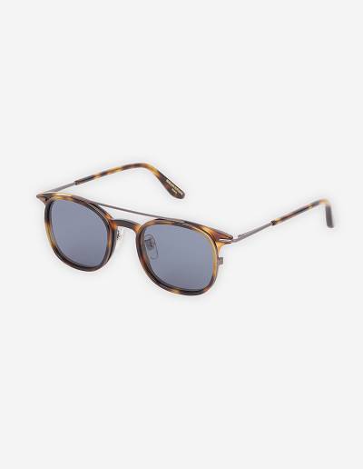 Chocolate Men's Maison Kitsune Mk X Khromis Metal Frame Sunglasses Accessories | AU-W0339