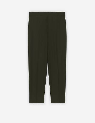 Dark Khaki Men's Maison Kitsune City Pants | AU-M0707