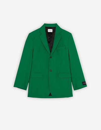 Deep Green Men's Maison Kitsune Two Buttons Jackets | AU-M0736