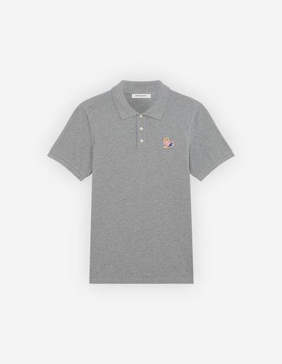 Grey Men's Maison Kitsune Frenchie Dressed Fox Patch Classic Polo | AU-S275