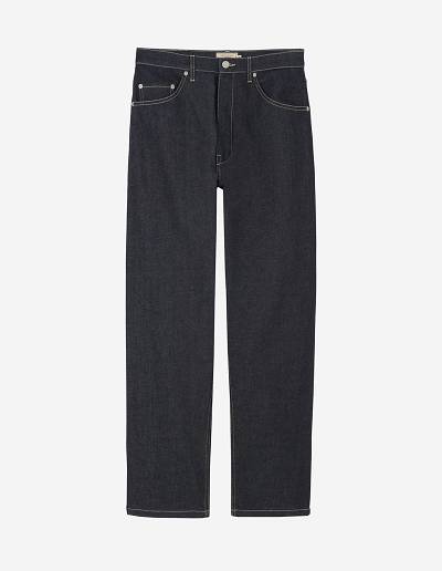 Indigo Men's Maison Kitsune Loose Fit Jeans | AU-M0997