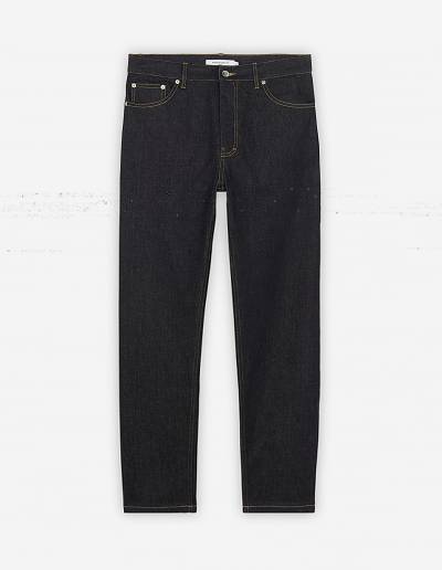 Indigo Men's Maison Kitsune Loose Fit Jeans | AU-V0201