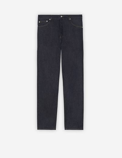 Indigo Men's Maison Kitsune Tapered Fit Jeans | AU-K0419