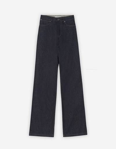 Indigo Women's Maison Kitsune Loose Fit Jeans | AU-K313