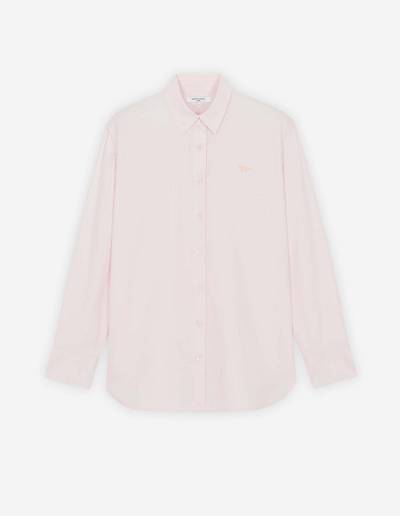 Light Pink Women's Maison Kitsune Fox Embroidery Classic Shirts | AU-C0956