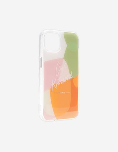 Multicolor Women's Maison Kitsune Color Block Cafe Kitsune Iphone Case Accessories | AU-M0446