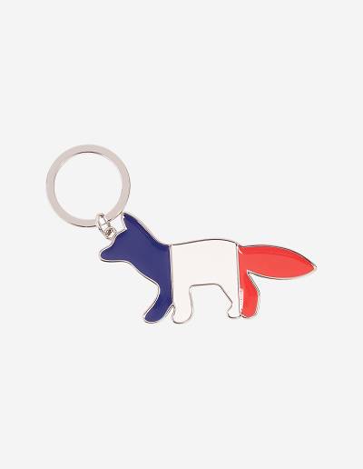 Multicolor Women's Maison Kitsune Tricolor Fox Metal Keyring Accessories | AU-C0521