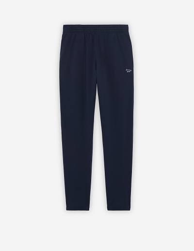 Navy Men's Maison Kitsune Navy Fox Patch Regular Jog Pants | AU-J0512