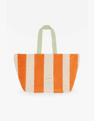 Orange Men's Maison Kitsune Striped Beach Accessories | AU-O1827