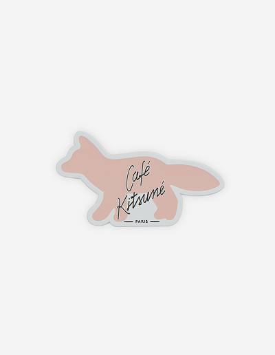 Pink Men's Maison Kitsune Profile Fox Cafe Kitsune Magnet Accessories | AU-G0617