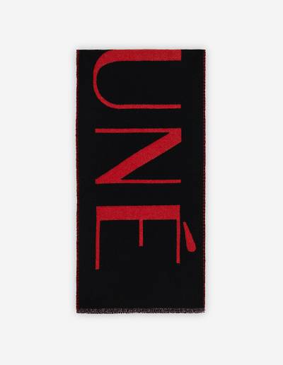 Pink Red Men's Maison Kitsune Jacquard Scarf | AU-O1769