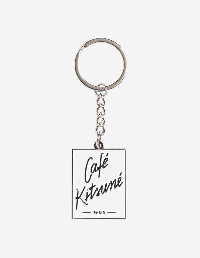 White Men's Maison Kitsune Keyring Cafe Kitsune Accessories | AU-F0944