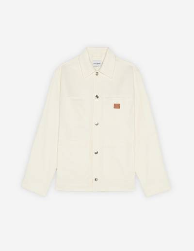 White Women's Maison Kitsune Cafe Workwear Jackets | AU-G0684