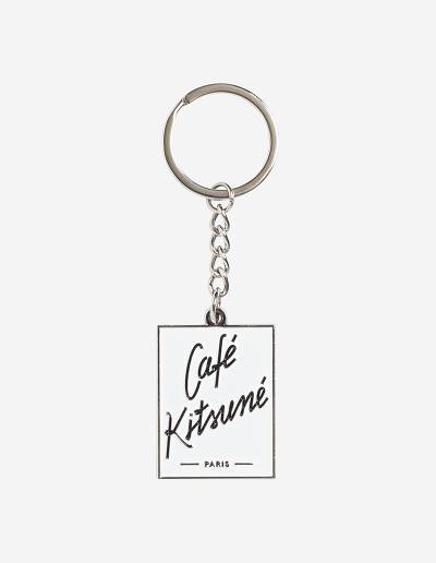 White Women's Maison Kitsune Keyring Cafe Kitsune Accessories | AU-E0120